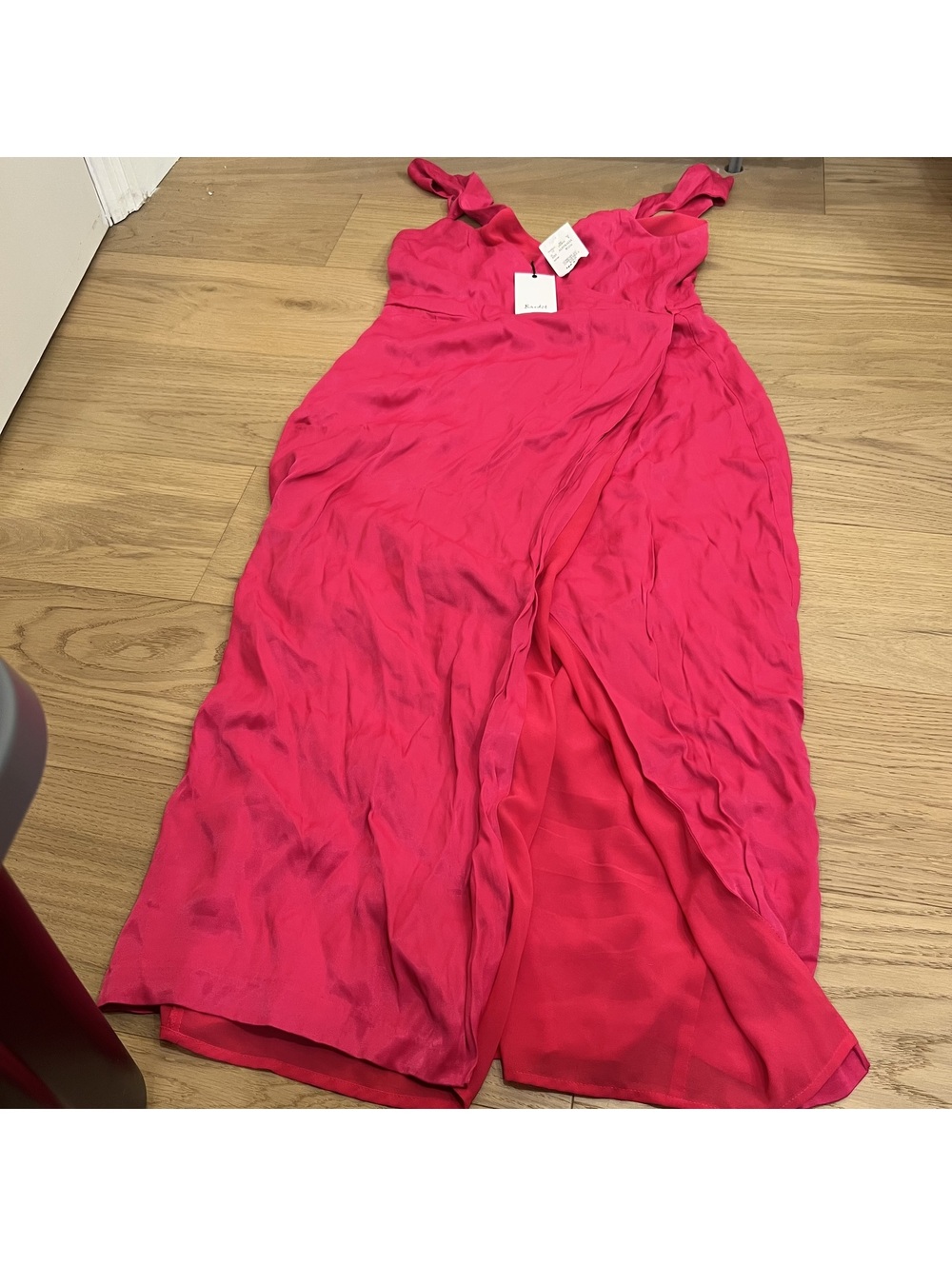 Bardot Women's Hot pink / magenta Wrap Dress – Size 8